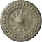 Ekena Millwork Foster Shell Ceiling Medallion (Fits Canopies up to 9 5/8"), 15 3/4"OD x 2"P, Castle Stone Crackle CM15FOCSC - alternate 1